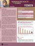 Yemen. Reproductive Health. at a. December Yemen: MDG 5 Status. Country Context
