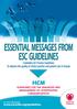 ESSENTIAL MESSAGES FROM ESC GUIDELINES