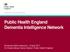 Public Health England Dementia Intelligence Network. Dementia 2020 conference, 13 April 2017 Dr Charles Alessi, Senior Advisor, Public Health England