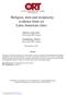 Religion, trust and reciprocity: evidence from six Latin American cities