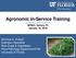 Agronomic In-Service Training