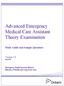 Advanced Emergency Medical Care Assistant Theory Examination