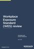 Workplace Exposure Standard (WES) review