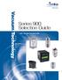 Vacuum Technology. Series 900 Selection Guide HPS VACUUM TRANSDUCERS