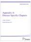 Appendix A: Disease-Specific Chapters