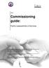 Commissioning guide: