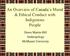 An Overview of Canada s Moral & Ethical Conduct with Indigenous People