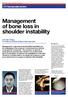 Management of bone loss in shoulder instability