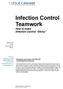 Teamwork How to make Infection Control Sticky