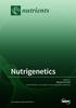 nutrients Nutrigenetics