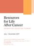 Resources for Life After Cancer
