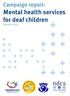 Campaign report: Mental health services for deaf children