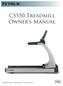 CS550 Treadmill Owner s Manual