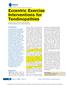 Eccentric Exercise Interventions for Tendinopathies Daniel Lorenz, PT, DPT, ATC, CSCS, USAW Providence Medical Center, Kansas City, Kansas