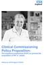 Clinical Commissioning Policy Proposition: Pre-exposure prophylaxis (PrEP) to prevent the acquisition of HIV in adults