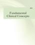 Fundamental Clinical Concepts PART I