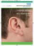Sherwood Forest Hospitals NHS Foundation Trust. Audiology Services. Your Hearing Aid. Slim Tube