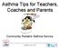 Asthma Tips for Teachers, Coaches and Parents
