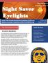 Sight Saver. Eyelights. OCTOBER 2018 Volume 3, Issue 3. Inside This Issue: The Most Important Words