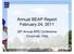 Annual BEAP Report February 24, th Annual BPD Conference Cincinnati, Ohio