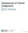 Assessment of Clinical Judgement 2016 Protocol