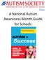 A National Autism Awareness Month Guide for Schools