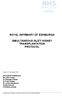 ROYAL INFIRMARY OF EDINBURGH SIMULTANEOUS ISLET/ KIDNEY TRANSPLANTATION PROTOCOL