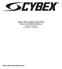 Cybex Plate Loaded Incline Press Owner s and Service Manual Strength Systems Part Number A
