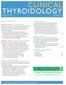 CLINICAL THYROIDOLOGY