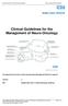 Clinical Guidelines for the Management of Neuro-Oncology