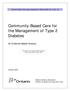 Community-Based Care for the Management of Type 2 Diabetes