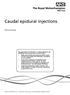 Caudal epidural injections