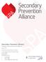 Secondary Prevention Alliance. Progress and Achievements Report. August 2014