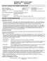 MATERIAL SAFETY DATA SHEET MSDS S-108 REVISION 4