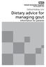 Oxford Kidney Unit. Dietary advice for managing gout Information for patients
