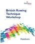 British Rowing Technique Workshop