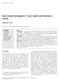 Gaze-evoked nystagmus: A case report and literature review