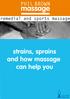 PHIL BROWN. massage. remedial and sports massage. strains, sprains and how massage can help you