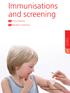 Immunisations and screening