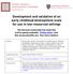 Development and validation of an early childhood development scale for use in low-resourced settings