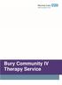 Bury Community IV Therapy Service