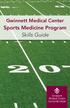 Gwinnett Medical Center. Sports Medicine Program Skills Guide