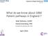 What do we know about GBM Patient pathways in England?