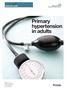 Primary hypertension in adults