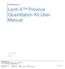 Lenti-X Provirus Quantitation Kit User Manual