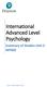 International Advanced Level Psychology. Summary of Studies Unit 2 WPS02