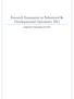 Research Summaries in Behavioral & Developmental Optometry Compiled by Dr. Marie Bodack, OD, FCOVD