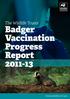 Badger Vaccination Progress Report