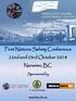 First Nations Safety Conference 22nd and 23rd October 2018 Nanaimo, BC