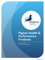 Pigeon Health & Performance Products. Product information Instructions for use & dosage.